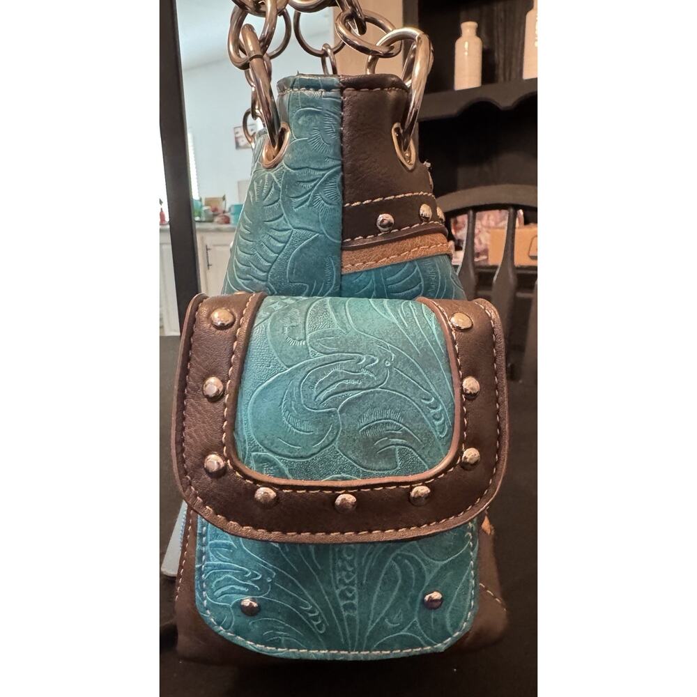 Beautiful New Western Purse And Wallet Set - Picture 5 of 16